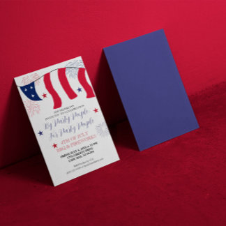 Invitation Par les fêtards, pour les fêtards 4 juillet