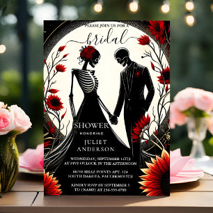 Invitation Par Ruby Claret White Heart Red Black Fête des mar