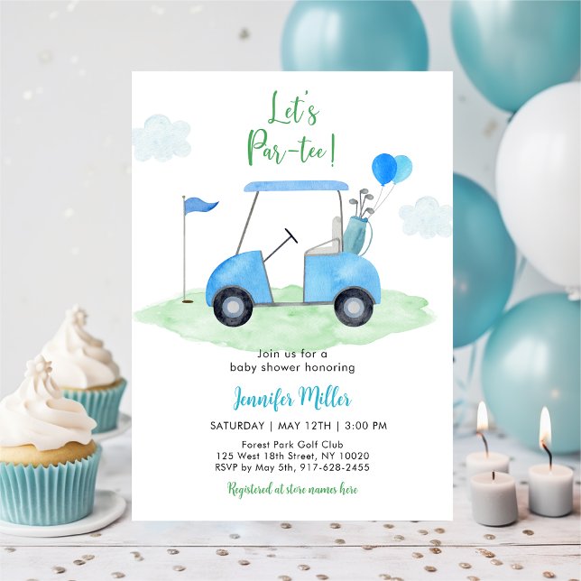 Invitation Par-tee Golf Baby shower (Créateur téléchargé)
