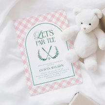 Par-Tee Preppy Golf Girl Baby shower
