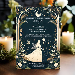 Invitation Par Witch Magical Dream Mystical Stars Moon Mariag
