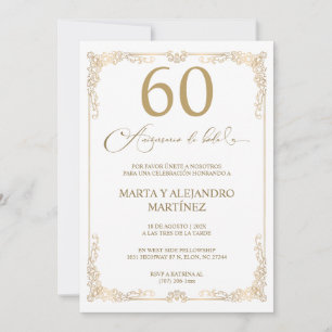 Invitation Para 60 Aniversario de Boda