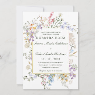 Invitation Para Bodas Rústicas En Español