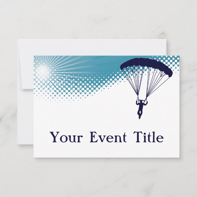 Invitation parachutiste (Devant)