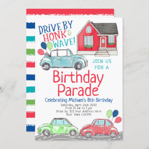 Invitation Parade d'anniversaire