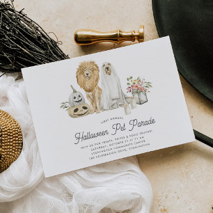 Invitation Parade pour animaux d'Halloween