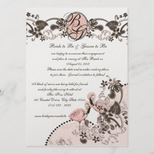 Invitation Paradis du Flamant Rose Mariage