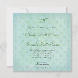 Invitation Paradis Inséparables Moderne Floral Swirl Damask