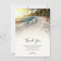 Paradise Beach Sunset Coastal Mariage Merci