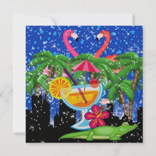 Invitation Paradise Party in Style Bright Lights - SRF