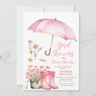 Invitation Parapluie Douches d'avril Apporter mai Fleurs