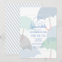 Parapluies bleues Garçon Bébé Sprinkle Douche