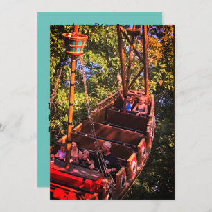 Invitation Parc d'attractions Roller Dessous de verre Invitat