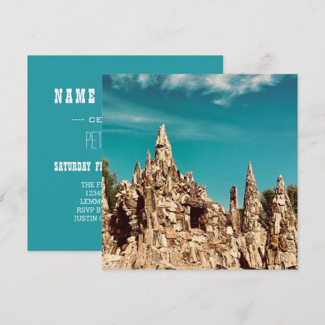 Invitation parc de bois pétrifié (Devant / Derrière)