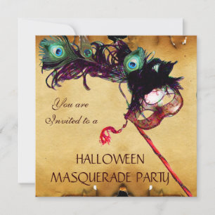 INVITATION PARC DU PARTI HALLOWEEN MASQUERADE