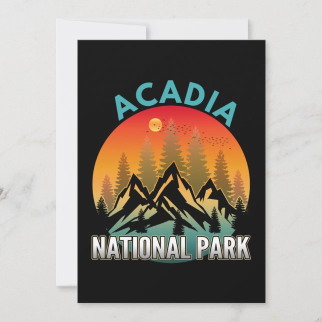 Invitation Parc national d'Acadia  (Devant)