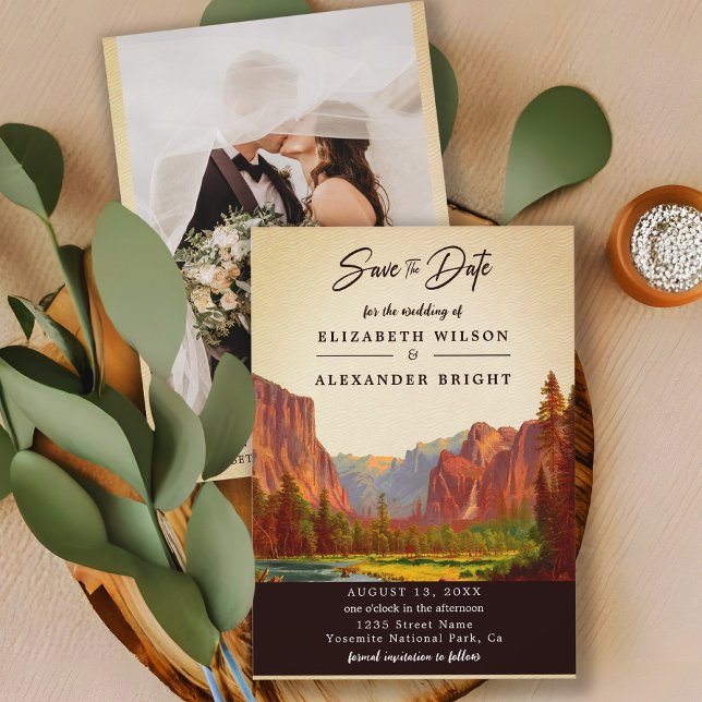 Invitation Parc national de Yosemite Californie enregistrer l (Créateur téléchargé)