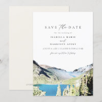 Parc national du Glacier Watercolor Enregistrer la