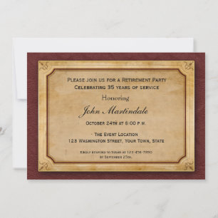 Invitation Parchemin, style d'entreprise