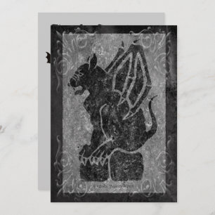 Invitation Parchemins gris de Gargoyle