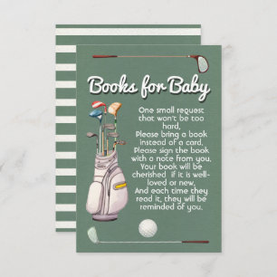 Invitation Parcours de golf pour le baby shower