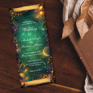 Invitation Parcours de Mariage de Conte de forêt enchantée
