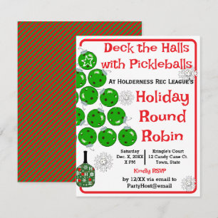 Invitation Parer les salles de balles de pickleball pour le p