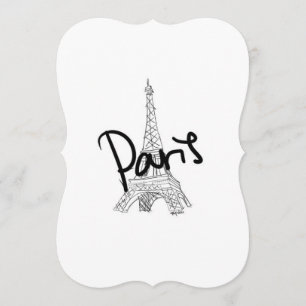 Invitation Paris 5x7