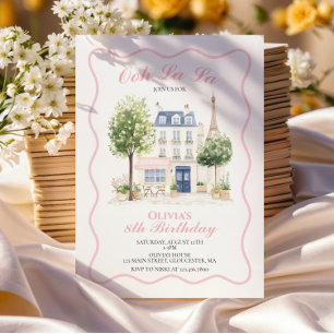 Invitation Paris Anniversaire Café Parisien Tea Party