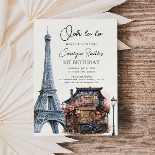 Invitation Paris Anniversaire Café Parisien Tea Party Anniver