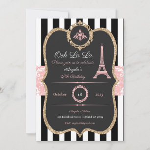 Invitation Paris, Anniversaire Paris, Enterrement