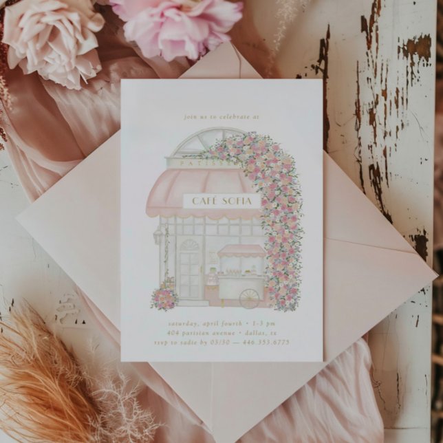 Invitation Paris Café Filles Paris Paris (Créateur téléchargé)