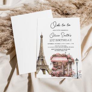 Invitation Paris Café Tea Party Anniversaire