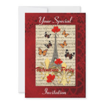 Paris et papillons Valentines