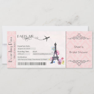 Invitation Paris, Fête des mariées de Paris, Baby