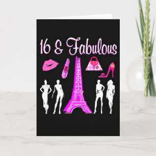 INVITATION PARIS INSPIRÉ SWEET 16E ANNIVERSAIRE
