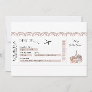 Invitation Paris, Invitation Thème Paris