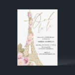Invitation Paris nuptiale, Fête des mariées, Français<br><div class="desc">Fête des mariées à thème,  Tour Eiffel,  Invitation de Fêtes des mariées,  Brunch nuptial,   nuptiale,  déjeuner nuptial</div>
