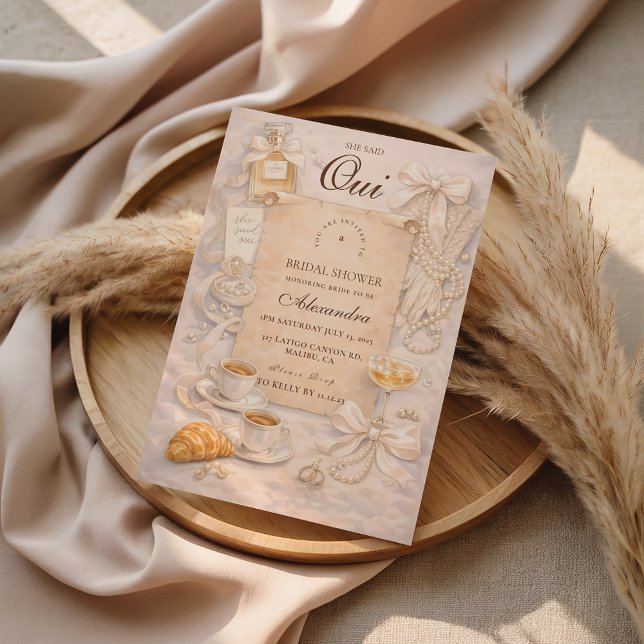 Invitation Paris Oui Bridal Shower (Créateur téléchargé)