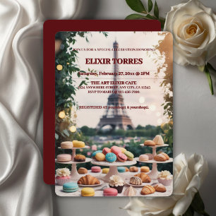 Invitation Paris Patisseries Macarons Magazine