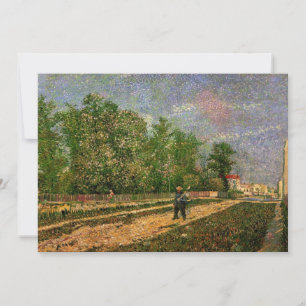 Invitation Paris Road avec Paysan par Vincent van Gogh