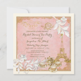 Invitation Paris Versailles Palace Tea Party Fête des mariées