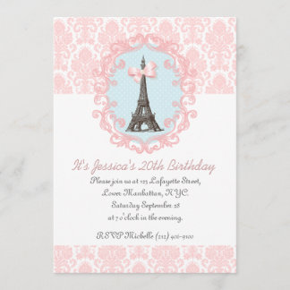 Invitation Paris Vintage
