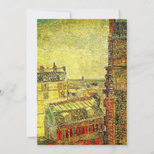 Invitation Paris Vue depuis la chambre de Vincent par Vincent