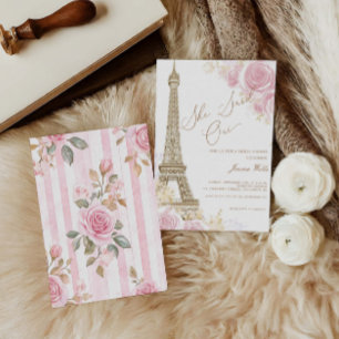 Invitation Parisienne Elle Dit Oui Fête des mariées