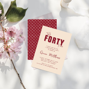 Invitation Parle-moi quarante fois   Fête d'anniversaire 40 a