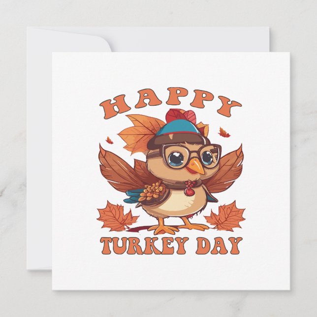Invitation parler dinde à moi Thanksgiving (Devant)