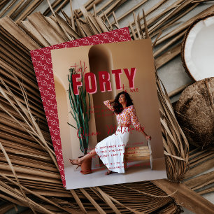 Invitation Parlez-moi Quarty 40e fête d'anniversaire