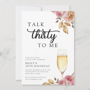 Invitation Parlez Trente à moi 30e fête d'anniversaire