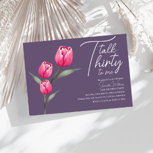 Invitation Parlez trente à moi Black 30e anniversaire invitat